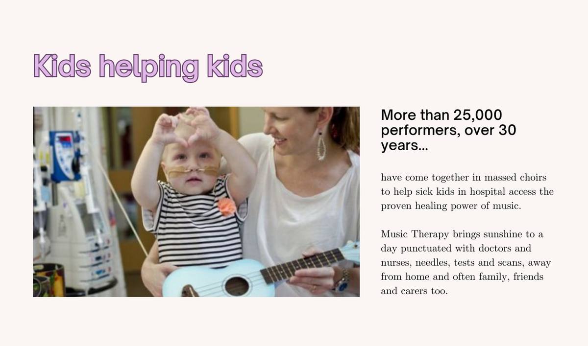 Kids helping kids
