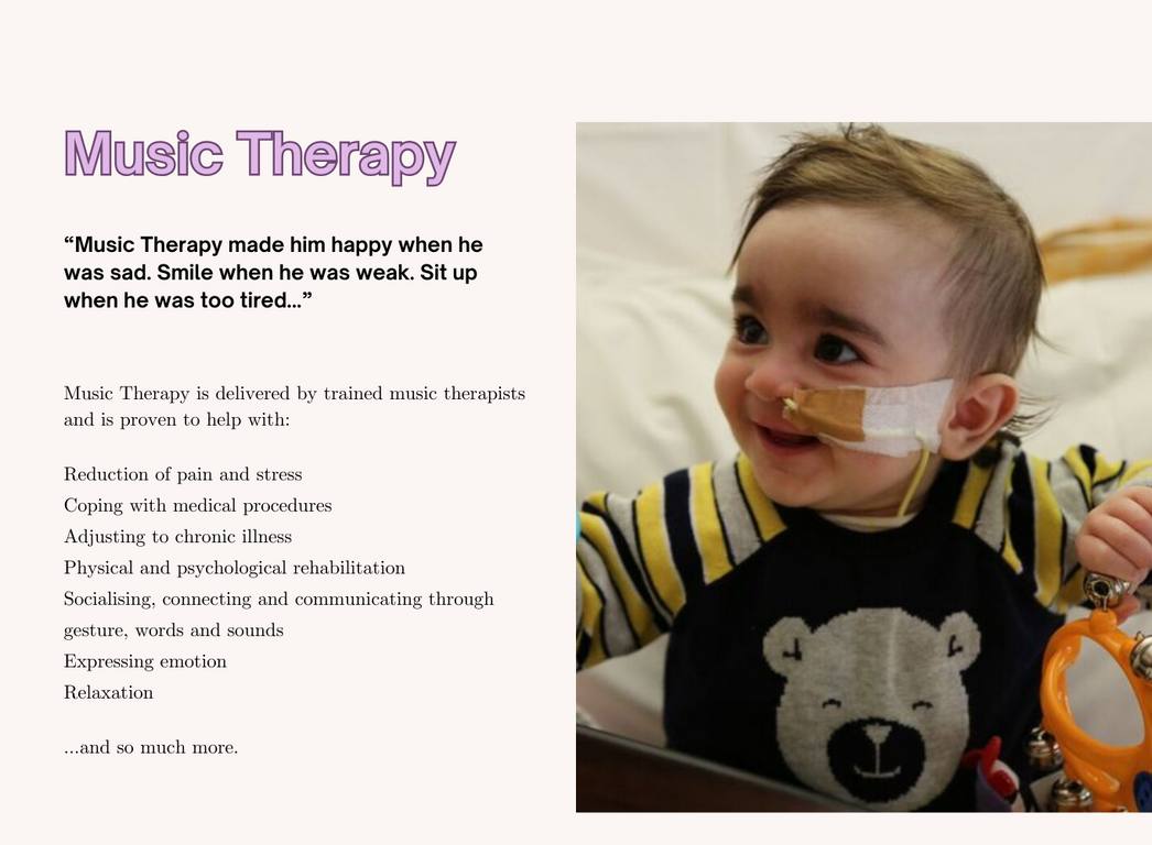 Music therapy at The Children's Hospital at Westmead